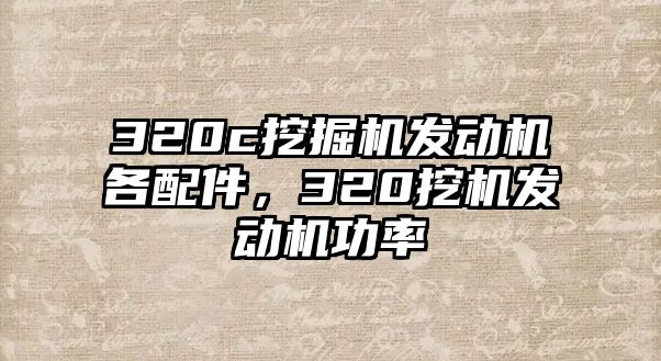 320c挖掘機發動機各配件，320挖機發動機功率