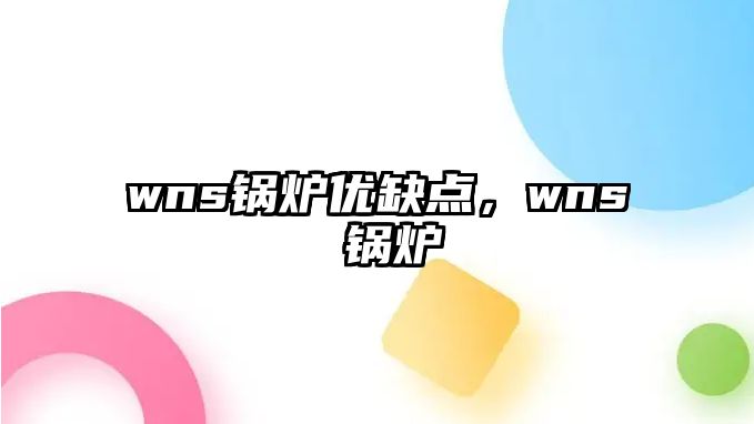 wns鍋爐優缺點，wns 鍋爐