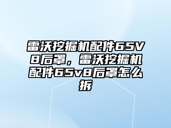 雷沃挖掘機配件65V8后罩，雷沃挖掘機配件65v8后罩怎么拆