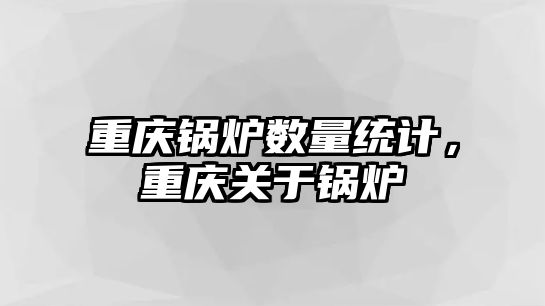 重慶鍋爐數量統計，重慶關于鍋爐