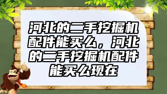 河北的二手挖掘機(jī)配件能買么，河北的二手挖掘機(jī)配件能買么現(xiàn)在