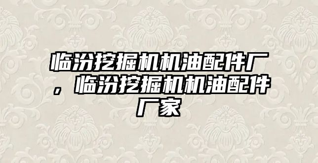 臨汾挖掘機機油配件廠，臨汾挖掘機機油配件廠家