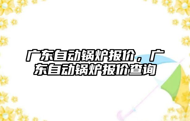 廣東自動鍋爐報價，廣東自動鍋爐報價查詢