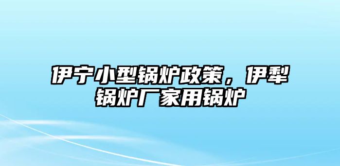 伊寧小型鍋爐政策，伊犁鍋爐廠家用鍋爐